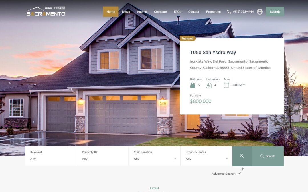 Real Estate Website For Sale